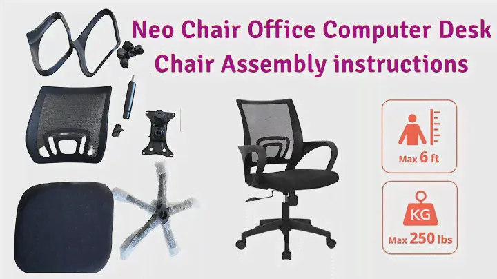 Neo Chair Office Computer Desk Chair Assembly | Unboxing Neo Chair Office Computer Desk Chair