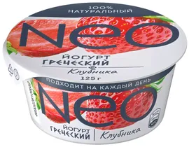 Йогурт Neo Греческий Клубника 1.7% 125г