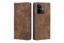 Чехол-книжка MyPads для Realme GT Neo 5/GT3/GT Neo 5 240W / Реалми GT Нео 5/GT3/GT Нео 5 240W мягкое прикосновение (коричневый)