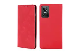 Чехол-книжка MyPads для Realme GT Neo 3 / Реалми GT Нео 3 мягкое прикосновение (красный)