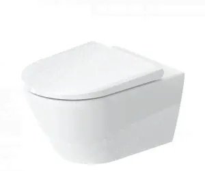 Duravit D-Neo 45770900A1 Rimless Унитаз подвесной с сиденьем микролифт Soft Close, цвет белый-0