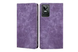 Чехол-книжка MyPads для Realme GT Neo 3 / Реалми GT Нео 3 мягкое прикосновение (фиолетовый)
