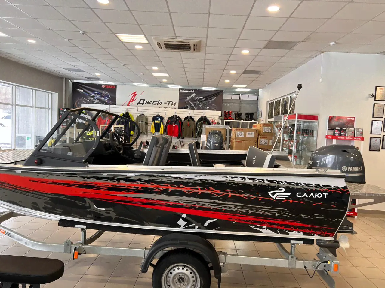 Салют 480 NEO с мотором Yamaha F60FETL-3