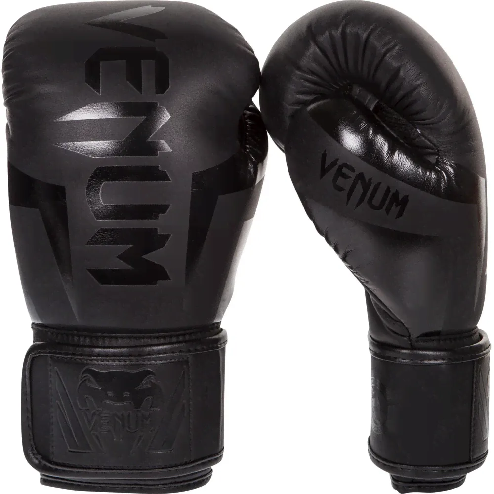 Перчатки боксерские Venum Elite Neo Black 12 унций-0