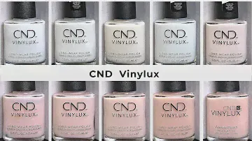 CND Vinylux | White & Sheer Shades | Live Application/Real Nails