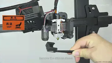 Service tutorial Ender - 3 V2 Neo needle cleaning and nozzle replacement
