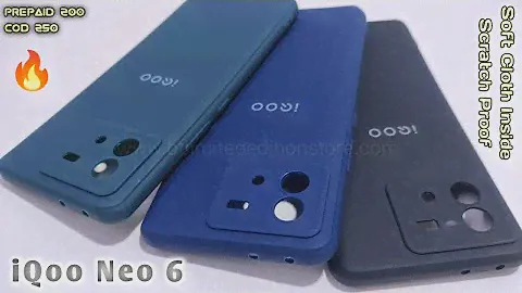iQoo Noe 6 Silicon Back Cover with Soft Cloth inside || IQoo Neo 6 Back Cover