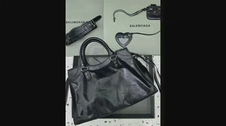 Balenciaga Neo CagoleCity Small Handbag Black   Women's  Lambskin