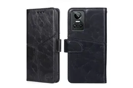 Чехол-книжка MyPads для Realme GT Neo 3 / Реалми GT Нео 3,объединяет геометрию (черный)