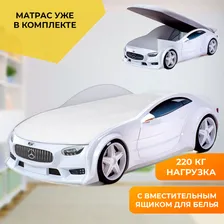 Кровать-машина NEO белая