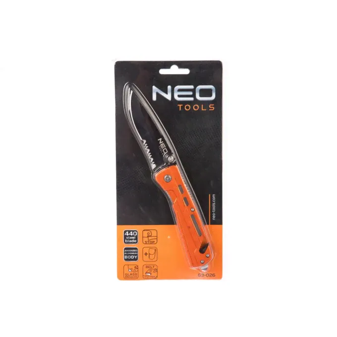 Складной нож для разрезания ремней NEO TOOLS 63-026 754751