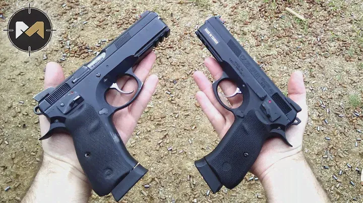 Страйкбольный пистолет APLUS KJW CZ75 SP-01 Shadow и сравнение с боевым
