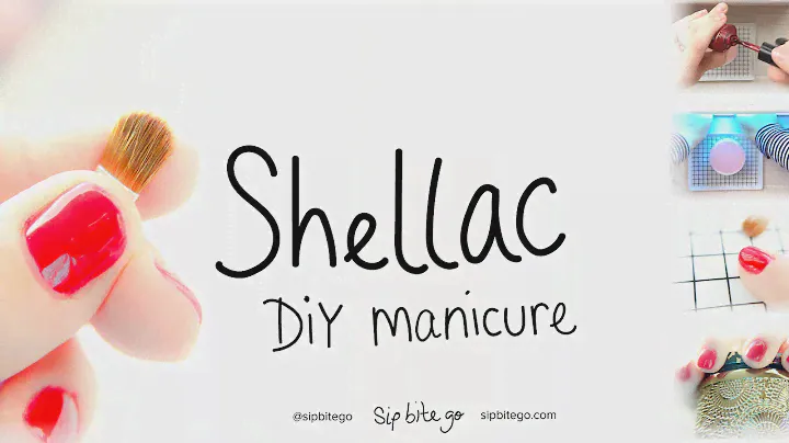 Easy Shellac nail polish DIY tutorial - get a professional manicure at home