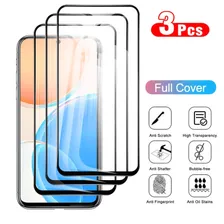 Защитное стекло для Tecno Pova 4/Pova Neo 2 на полный экран, чёрное (3 шт)