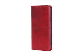 Чехол-книжка MyPads для Realme GT Neo 3 / Реалми GT Нео 3 воловья кожа (красный)