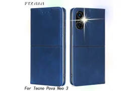 Чехол-книжка MyPads для Tecno Pova Neo 3, синий