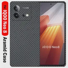 Чистый Арамидный Чехол из Углеродного Волокна для Vivo IQOO Neo 8 Case Capa для Vivo IQOO Neo 8 Aramid Case 3D Матовый Ультратонкий Чехол
