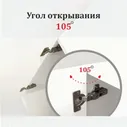 Петля мебельная для вкладных дверей Boyard NEO 3D с доводчиком 2 шт.