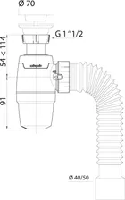Сифон для мойки Wirquin Neo 30987067