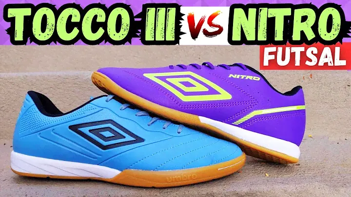 MELHORES CHUTEIRAS DE FUTSAL DA UMBRO BARATAS👀 CHUTEIRA FUTSAL TOCCO 3 CLUB E CHUTEIRA FUTSAL NITRO👍